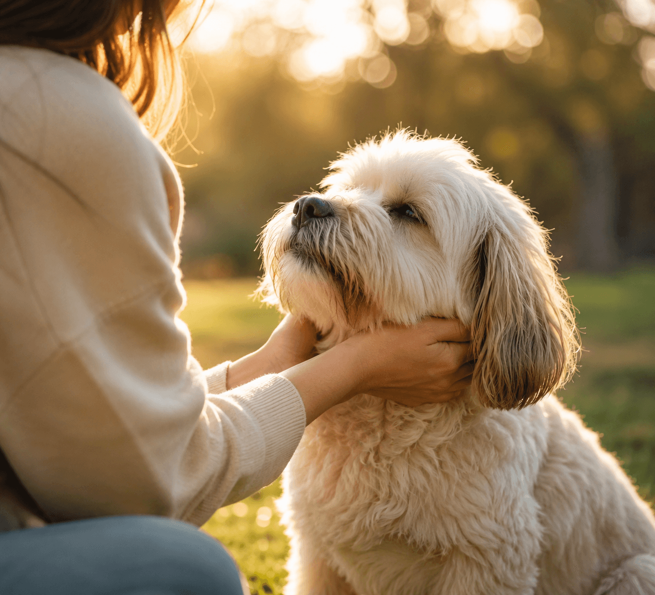 Pet with family